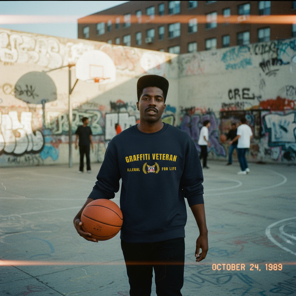 Graffiti Veteran - Navy Premium Sweatshirt