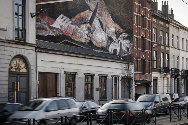 Mural Bruselas el sacrificio de Isaac allcitycanvas