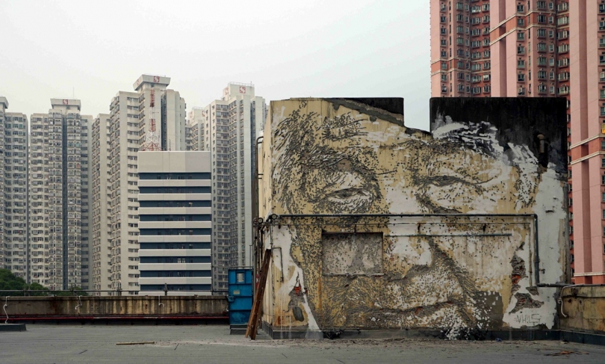 Vhils–Debris HOCA Hong Kong 3