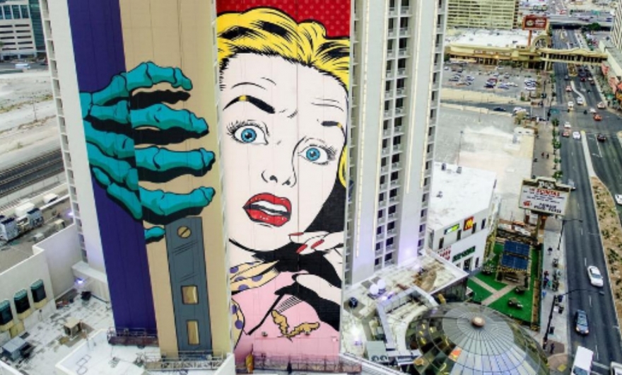 ¡Nuevo mural de D*Face en Las Vegas!?