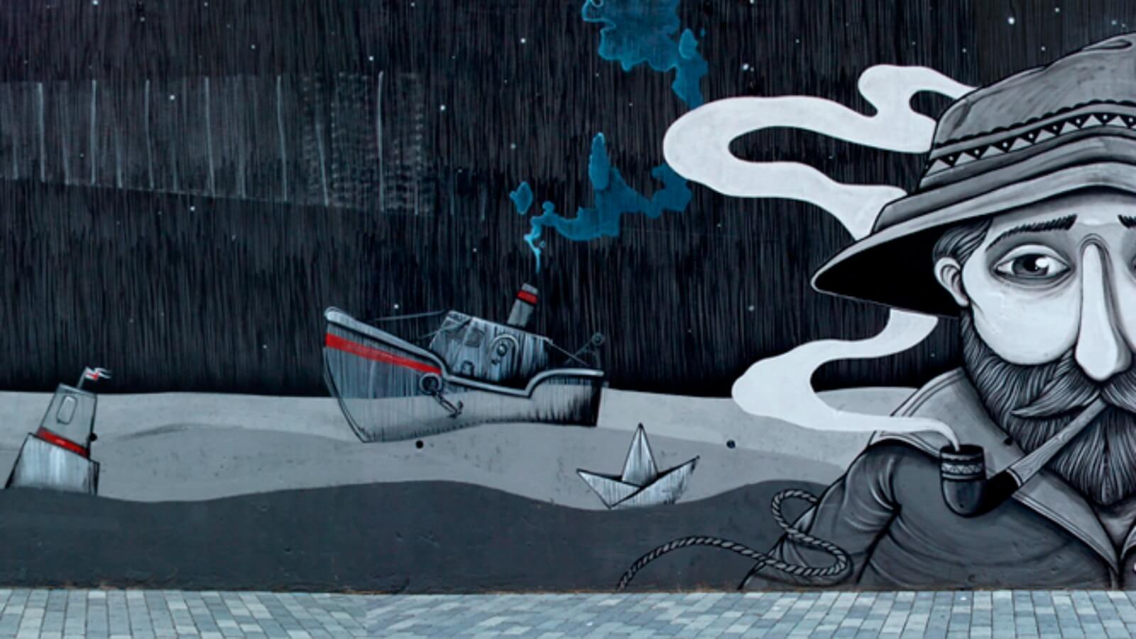 Artistas italianos crean mural que el gobierno busca borrar