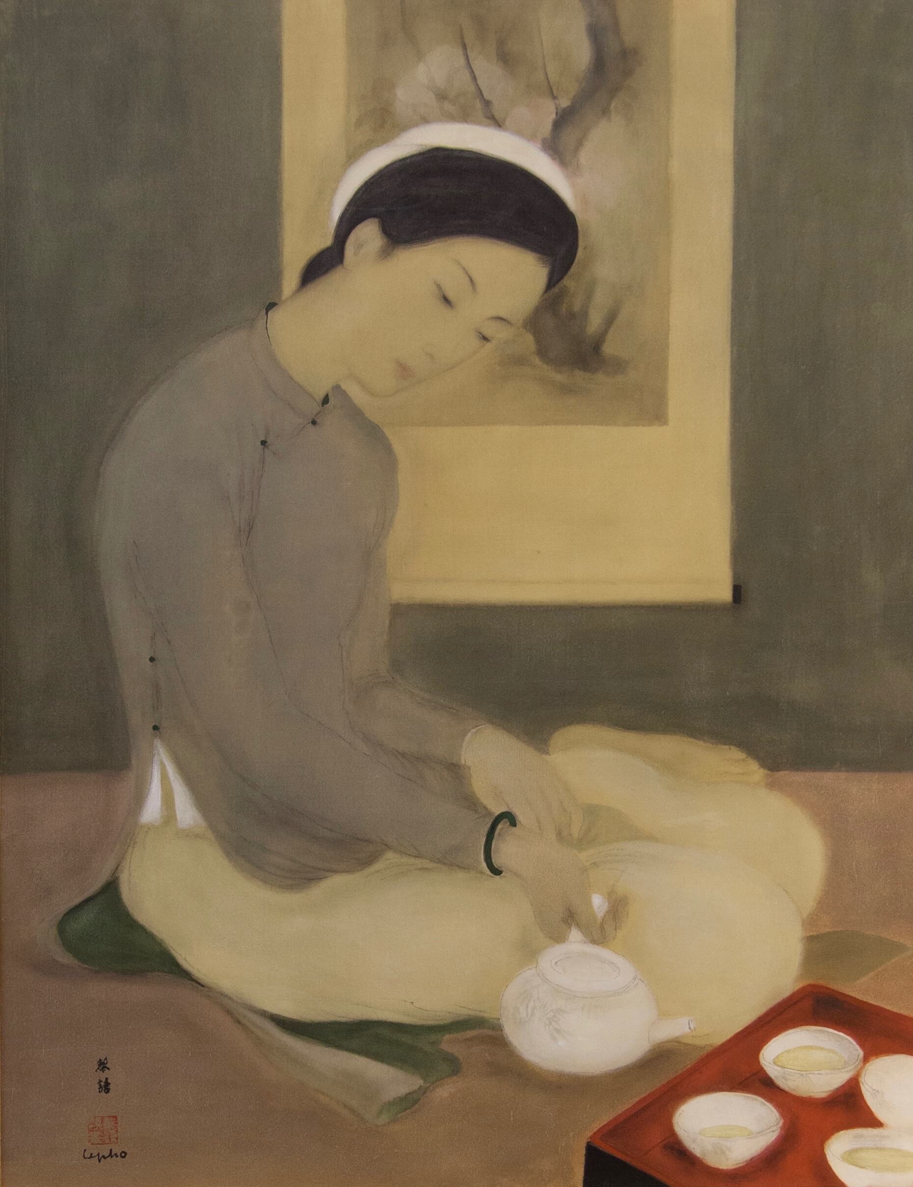 elegant lady pouring tea no frame 1