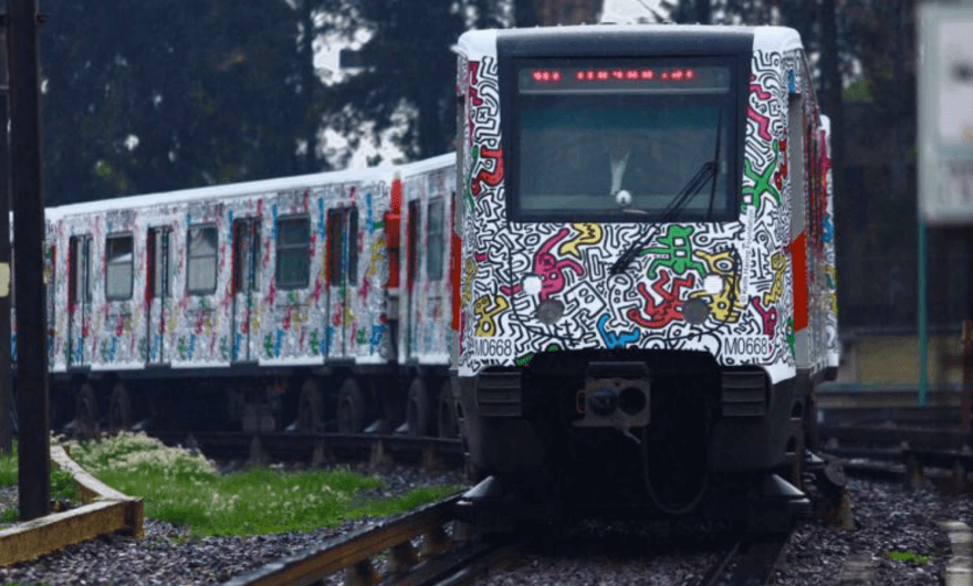 Tren con obra de Keith Haring recorrerá Metro de la Ciudad de México