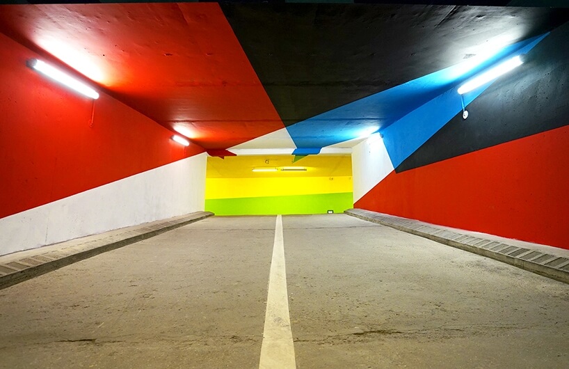 elian chali parking lot painting montblanc designboom 08
