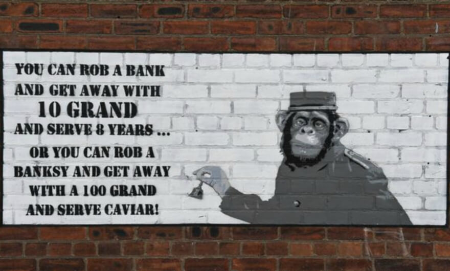 Banksy bajo sospecha de nuevo mural que critica a los coleccionistas de su arte