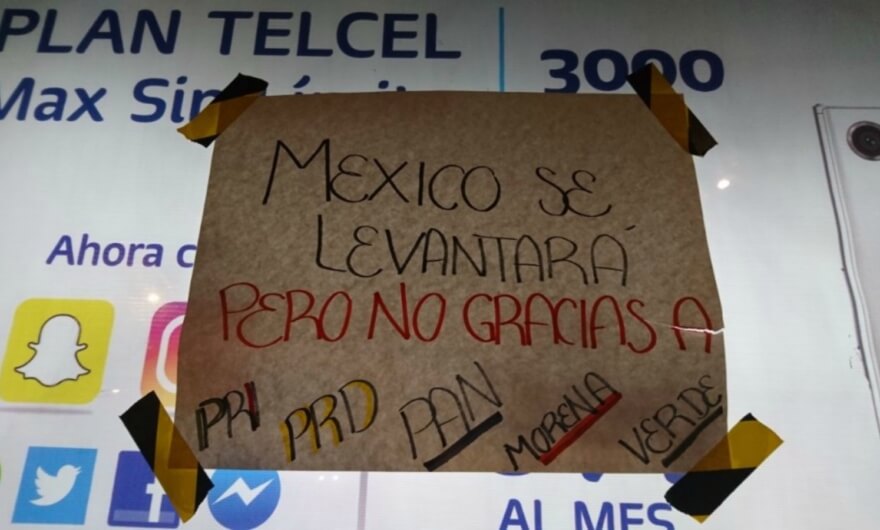 La Ciudad de México se llena de mensajes de apoyo en las calles