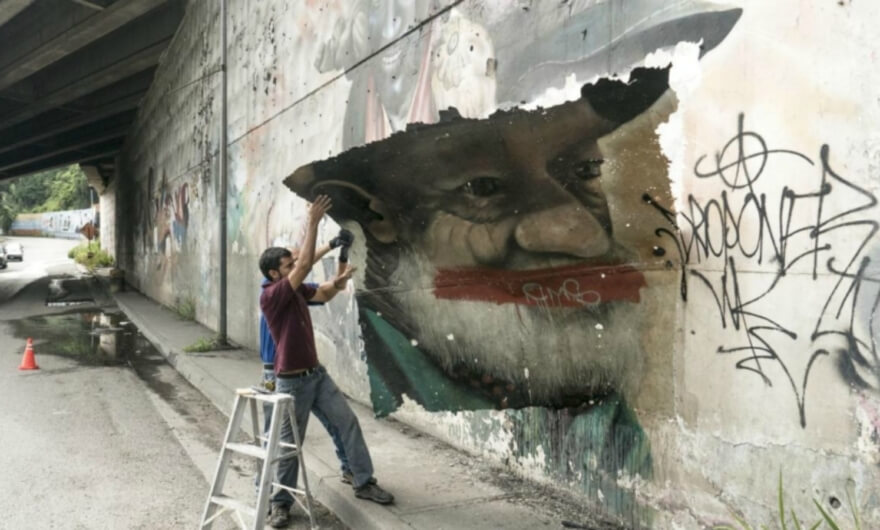 Artista se dedica a robar arte callejero para exhibirlo en galerías