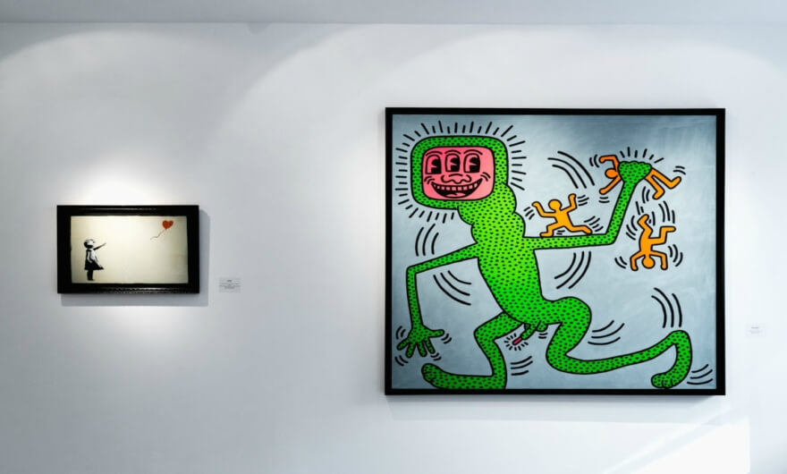 Exposición reúne a Keith Haring y Banksy en Nueva York