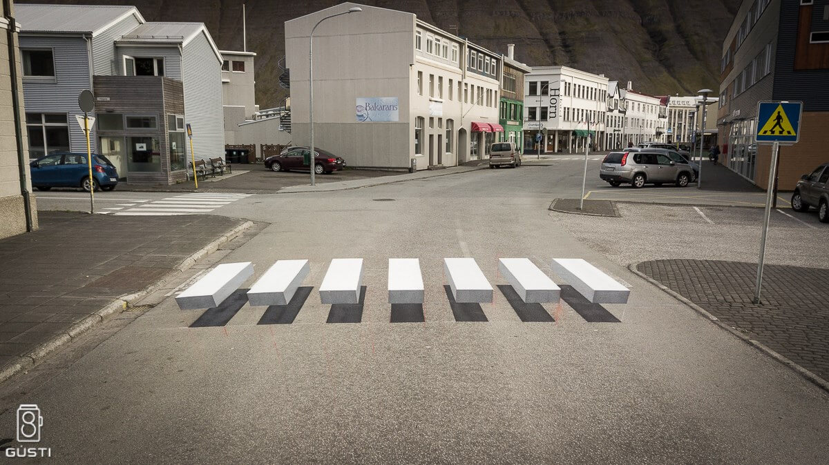 Islandia ya tiene cruce peatonal en 3D