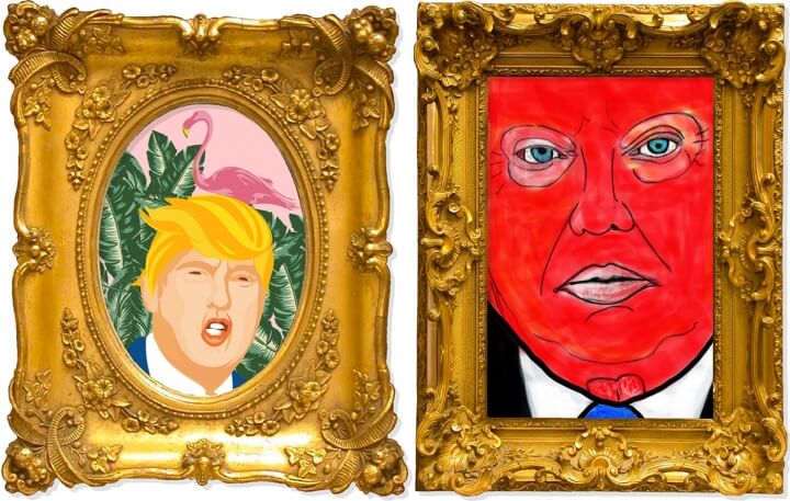 trump crooked portraits pair 1