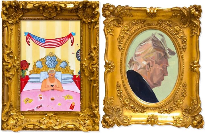 trump crooked portraits pair 2