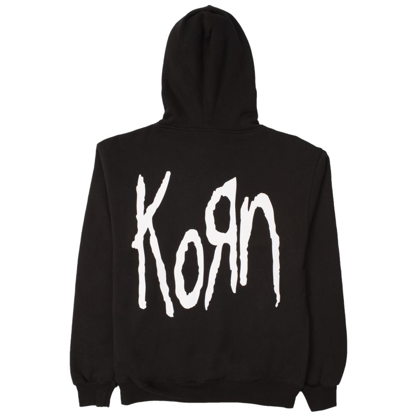 korn black hoodie back