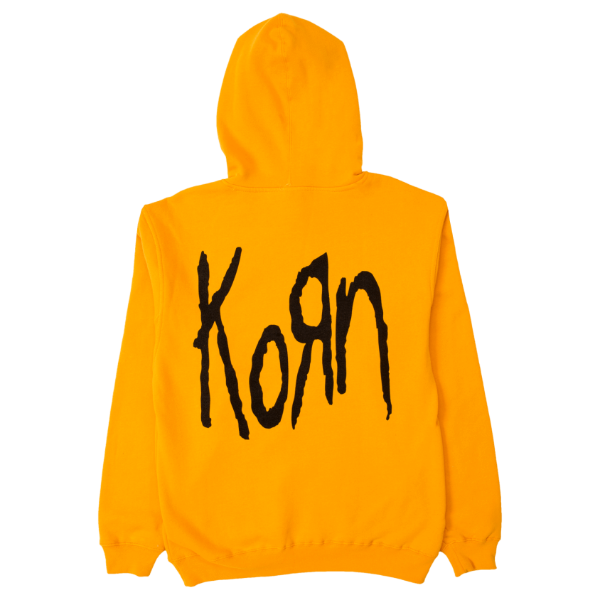 korn yellow hoodie back