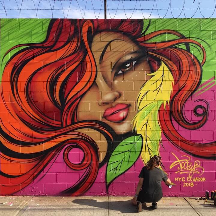 Toofly welling court mural project street art nyc