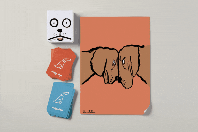 El artista gráfico francés ha creado una divertida serie de cartas llamadas "Dodgy Dogs". Conformada por el mejor amigo del hombre, las cartas retratan cada una de las actividades que caracterizan a una mascota. Entre adorables gestos y algunos no del todo, esta serie de cartas es una muestra de tolerancia para estos bellos acompañantes.