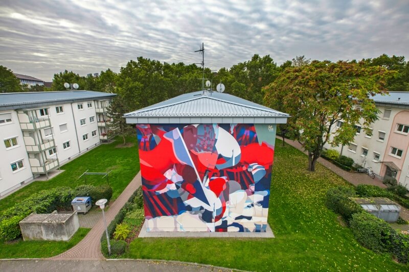 Cada verano el proyecto Stadt Wand Kunst de Manheim en Alemania. Invita a espectaculares y artistas urbanos, nacionales e internacionales a formar parte de una propuesta artística única.