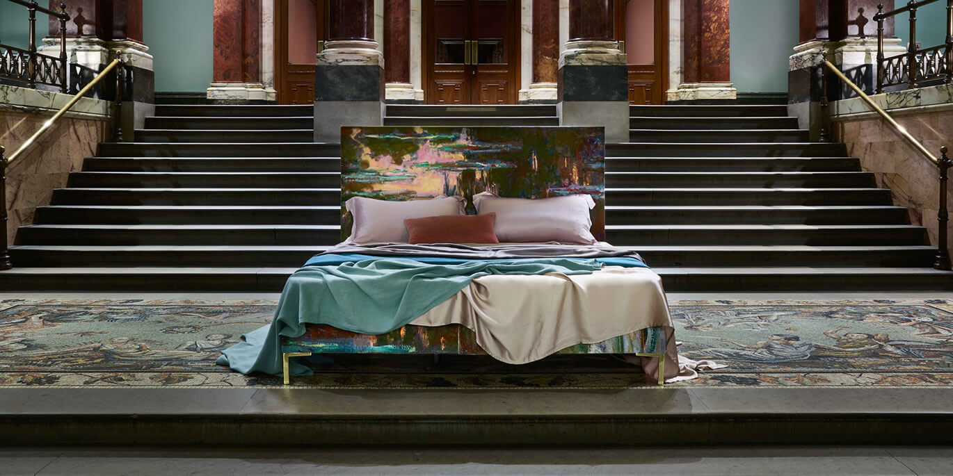 The National Gallery y Savoir Beds traen una colaboración que te hace dormir sobre obras de arte