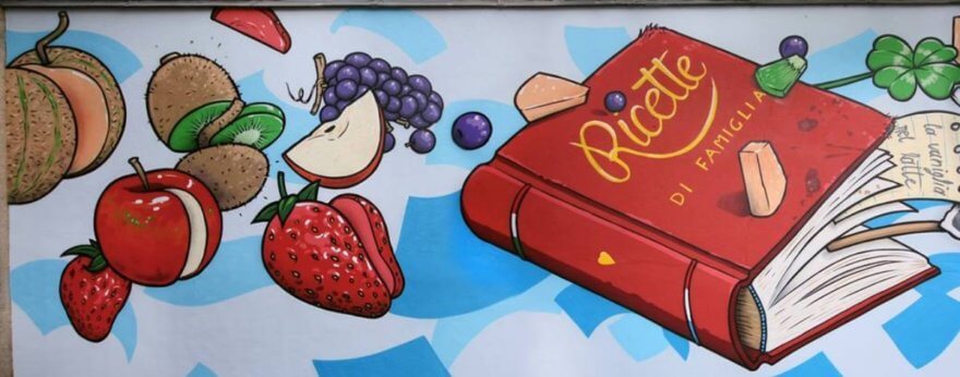 Cibo convierte las calles en graffitis gastronómicos