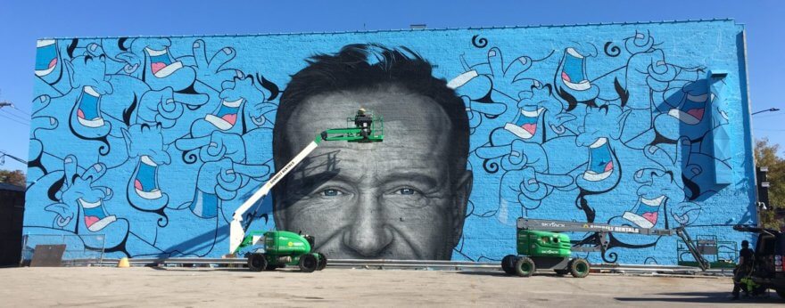 Robin Williams es homenajeado en Chicago con un mural