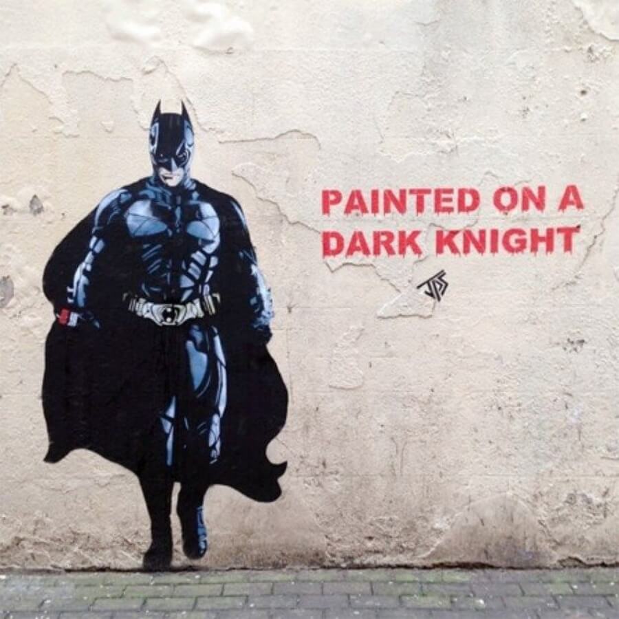 Mural sobre pared Batman