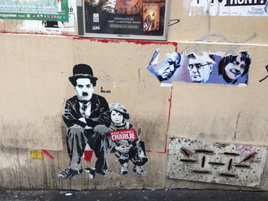 Mural película Chaplin