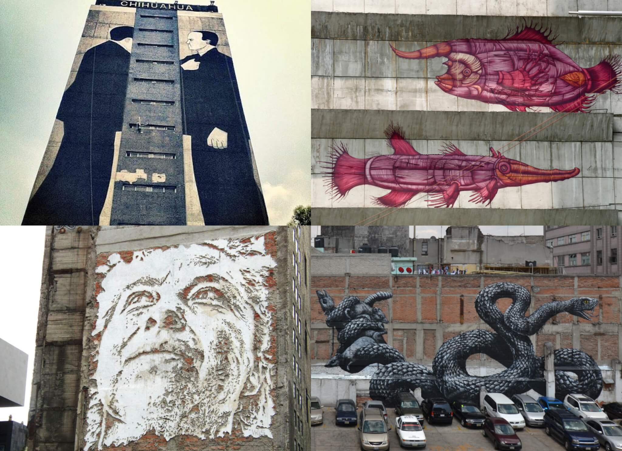 Murales de artistas en el Festival All City Canvas (2012)