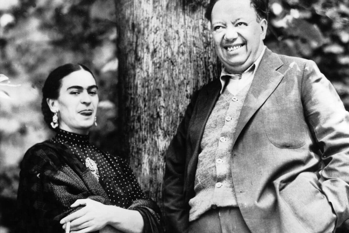 Fotografía de Frida Kahlo y Diego Rivera 