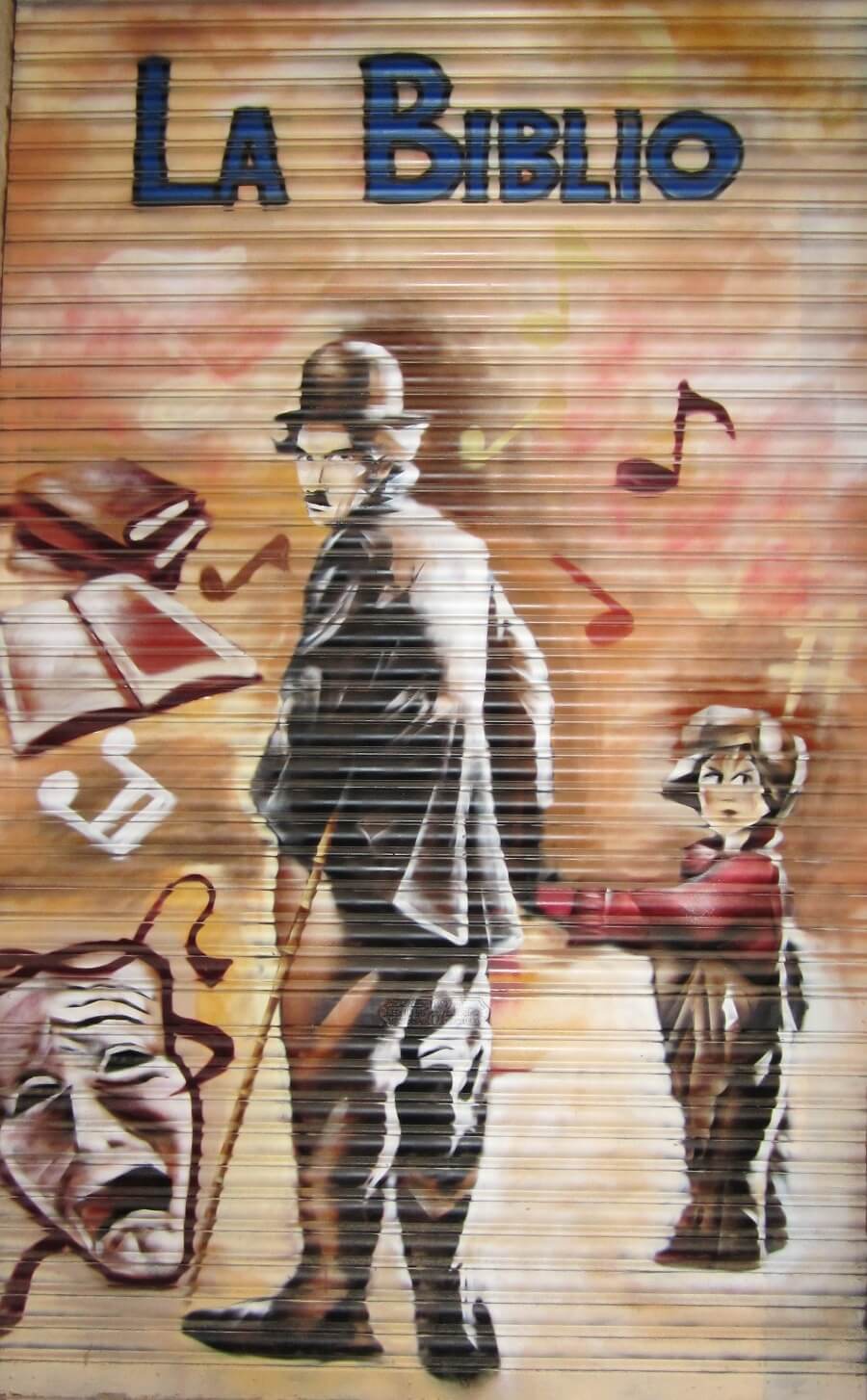 Mural película Chaplin
