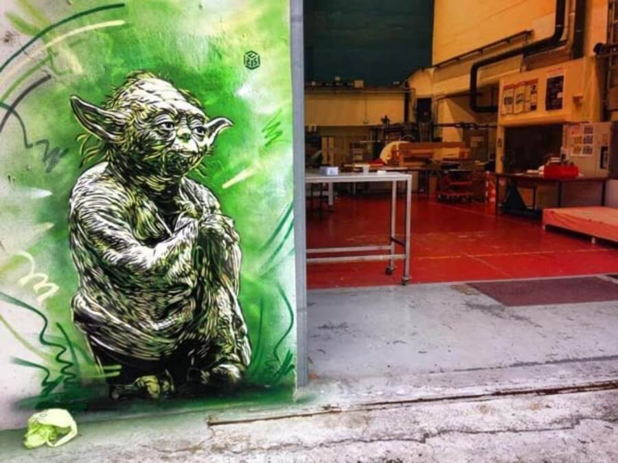 Star Wars mural