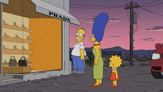 Los Simpsons visitan Prada Marfa