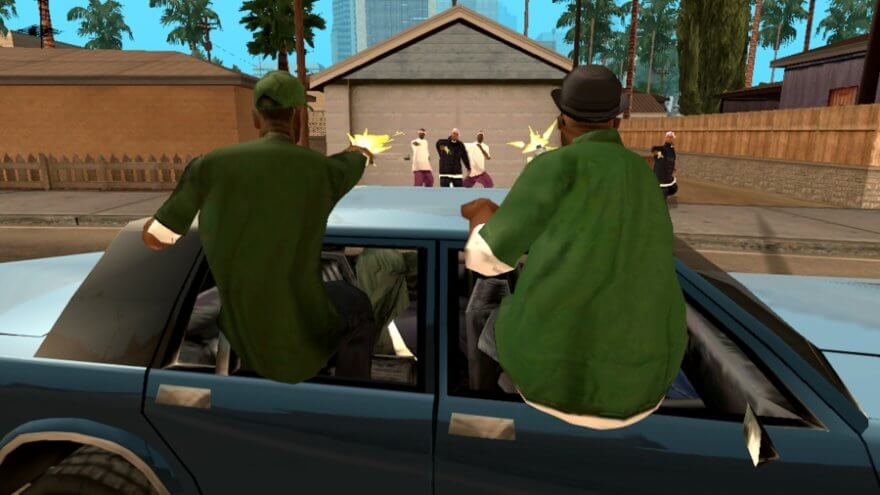 Grand Theft Auto shoots