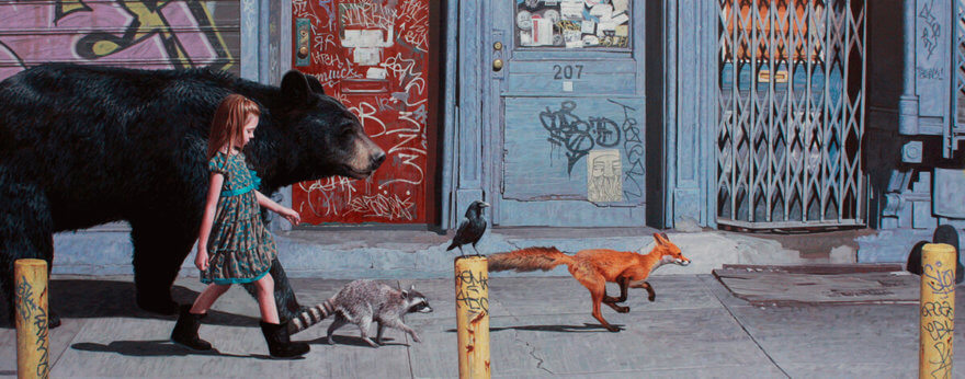 Kevin Peterson ‘s paintings on fauna and childhood freedom