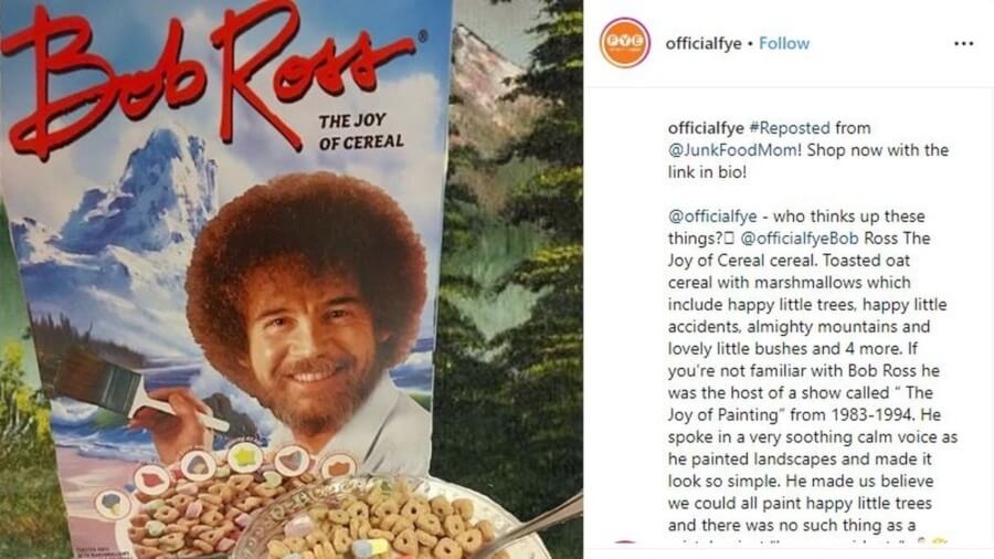 Bob Ross ya tiene nuevo cereal