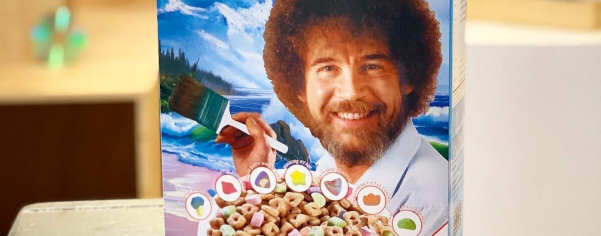 Bob Ross ya tiene un nuevo cereal