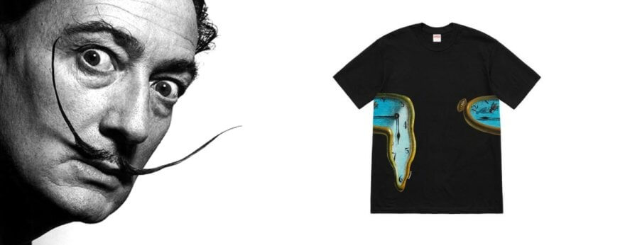 Nuevas camisetas de Supreme tienen a Salvador Dalí