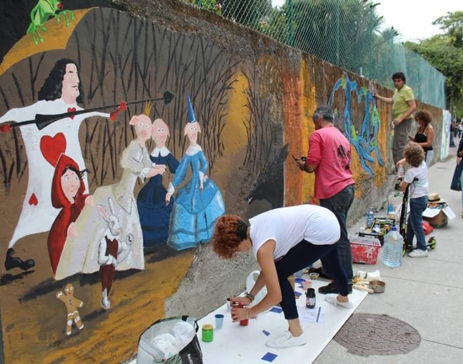 Festival de arte urbano en Canido
