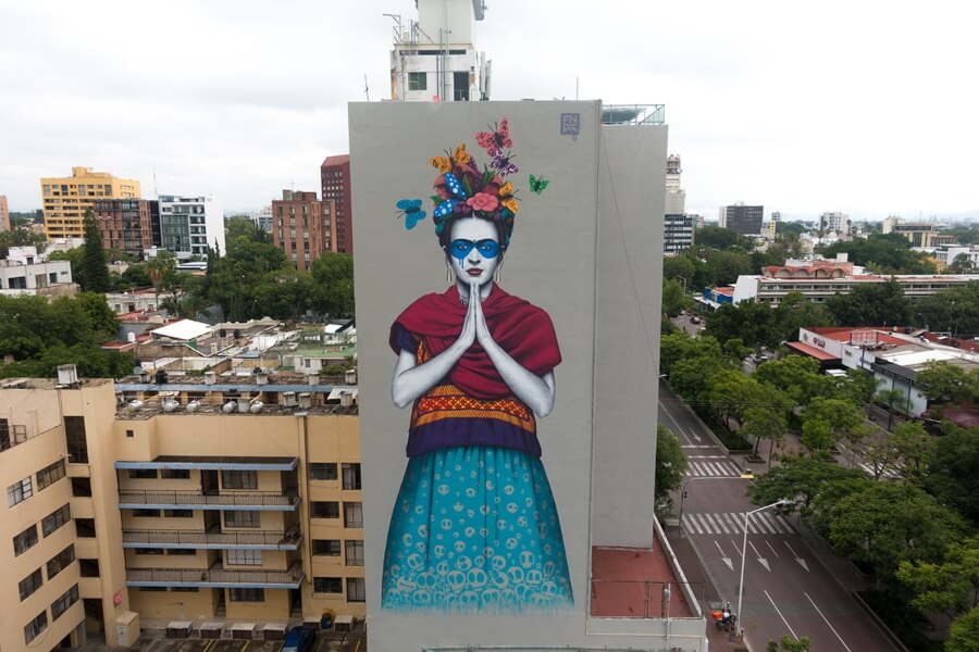 Mural en Avenida Chapultepec