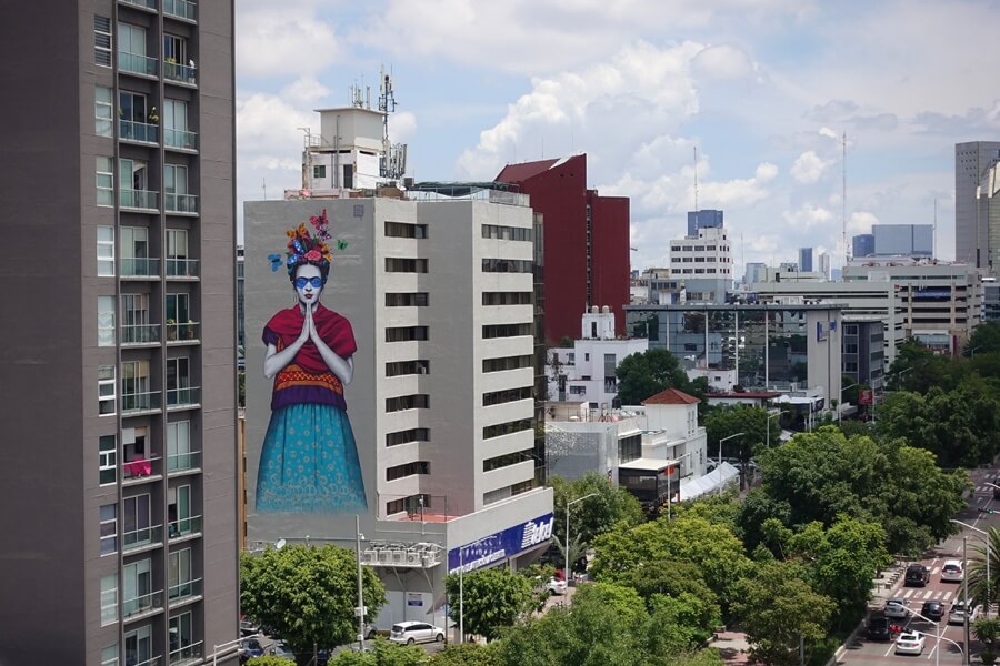 Fin DAC creó mural de Frida Khalo en Guadalajara