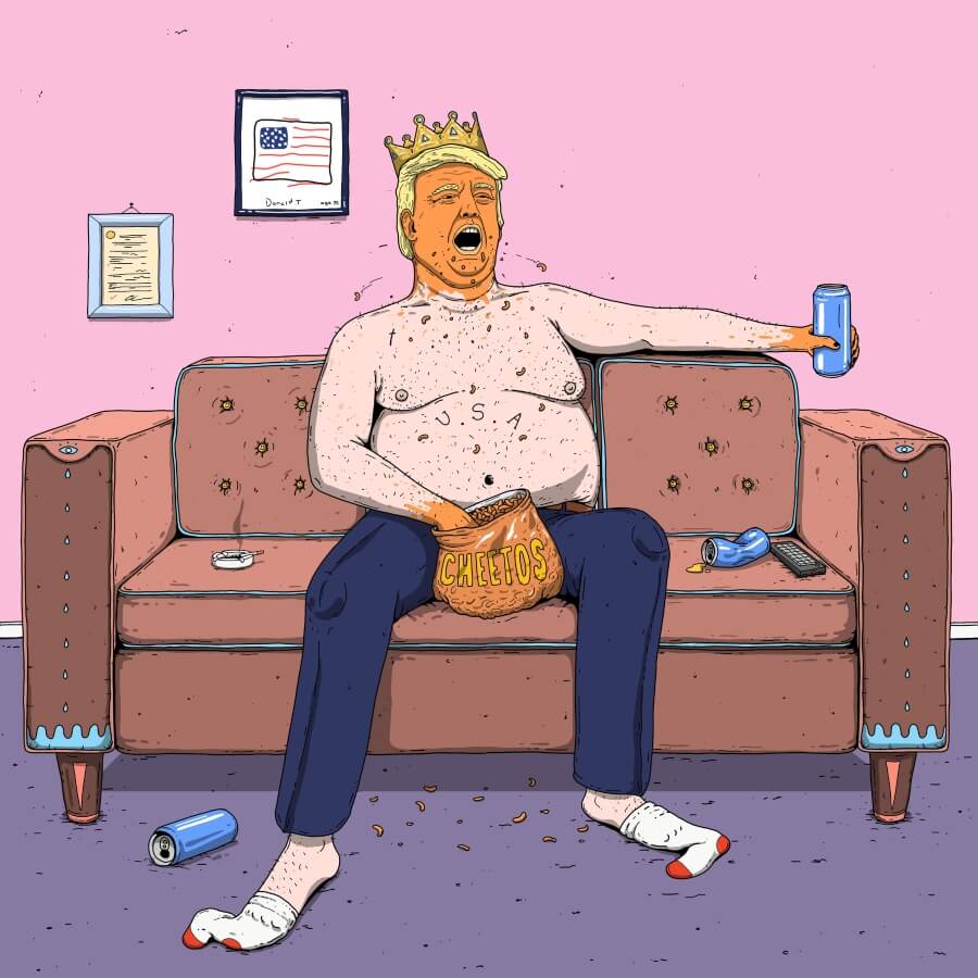 ilustración de Trump
