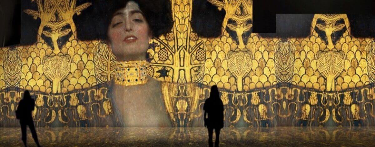 obra en la exposición El Oro de Klimt en Sevilla