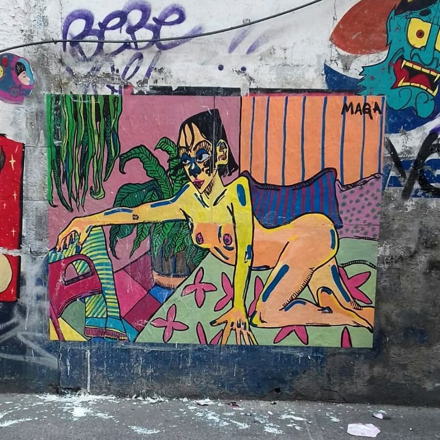 Street art que exalta el feminismo
