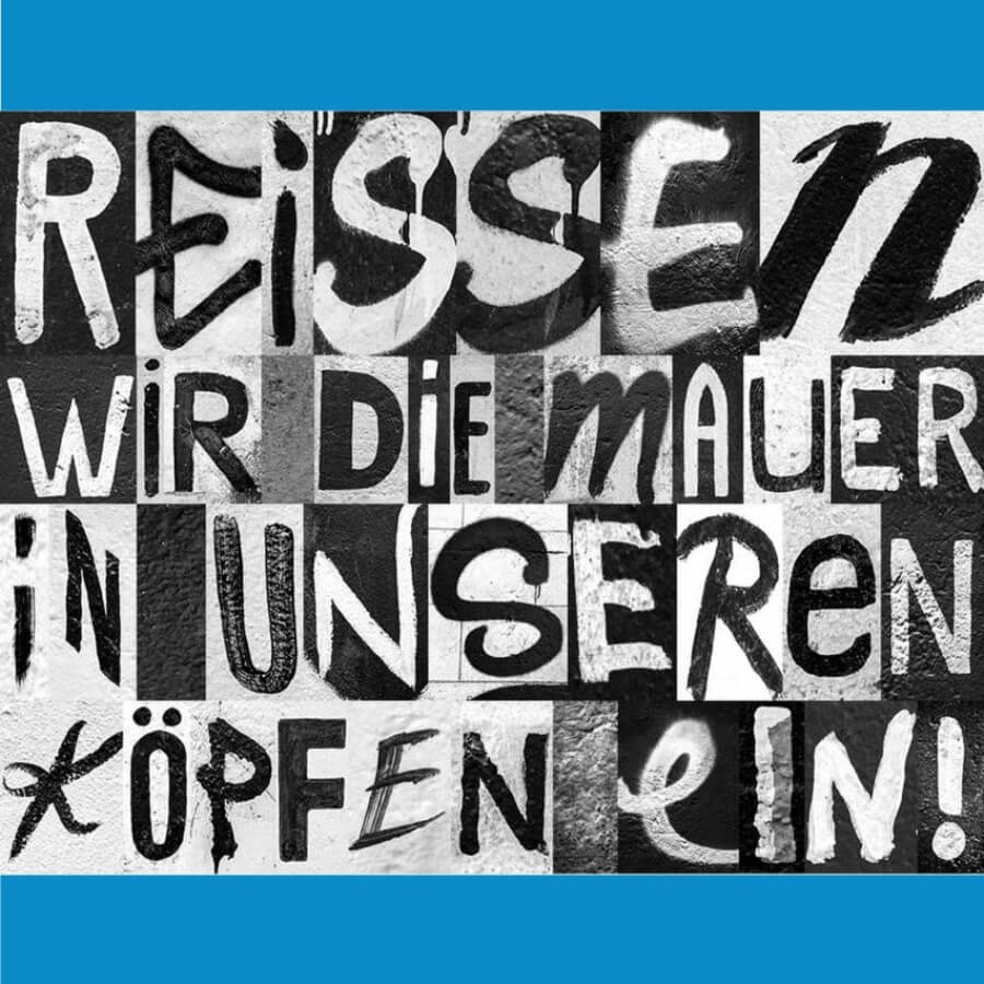 Heimat crea tipografia con street art del Muro de Berlin