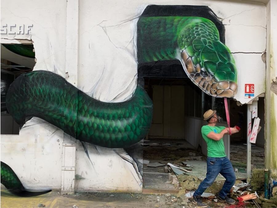 Scaf y sus portales de street art en 3D