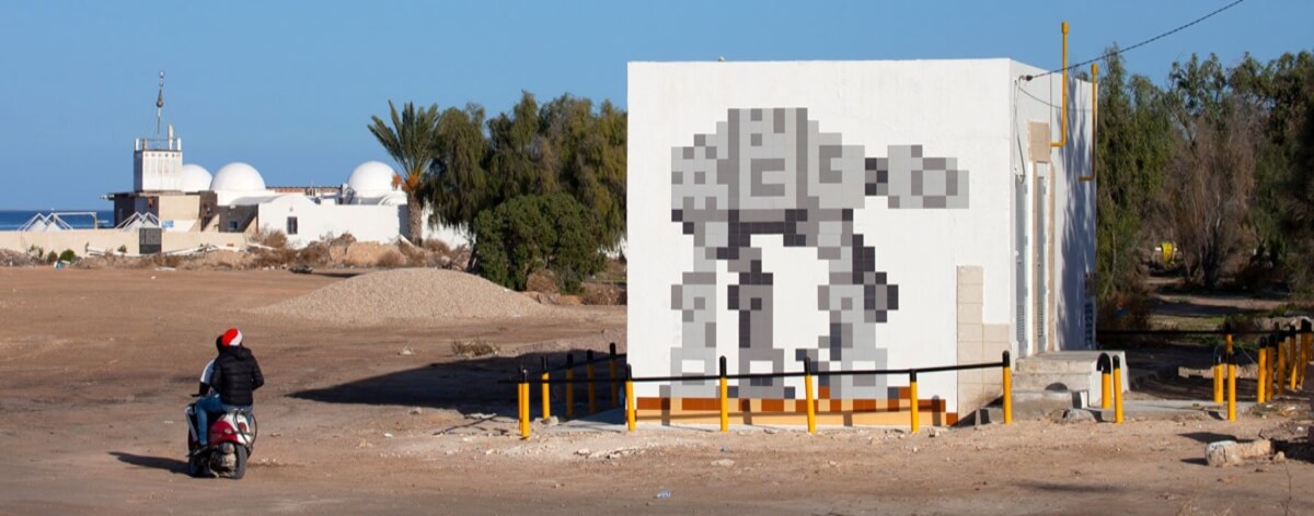 Invader instaló obras de Star Wars en Tunez