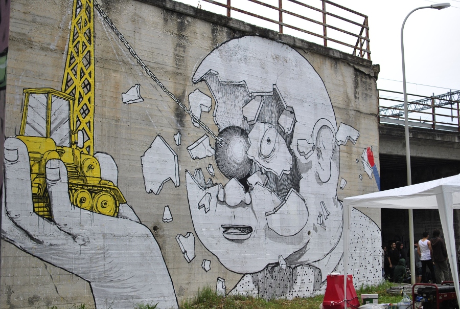 Blu, el street art contra la globalización y capitalismo