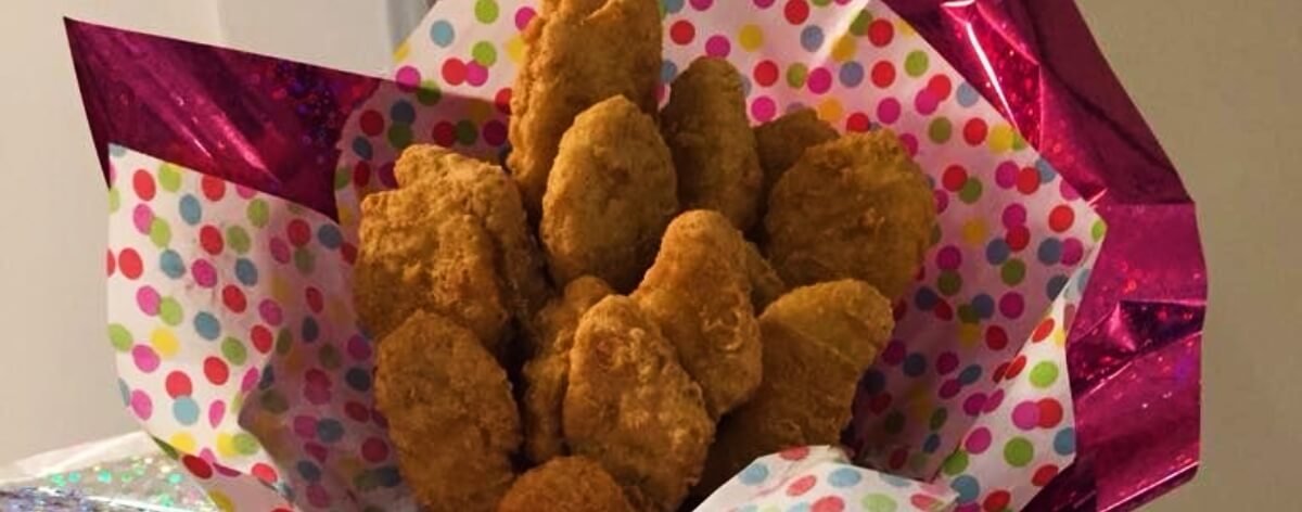 Nuggets de pollo para el día de San Valentín