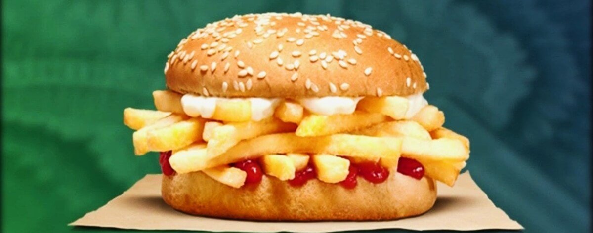 Burger King presentó su hamburguesa de papas fritas