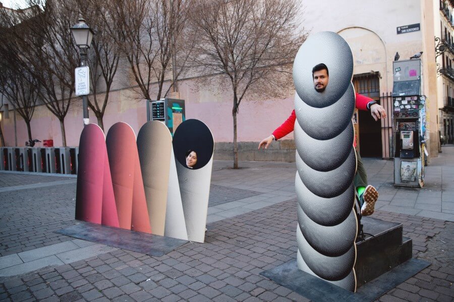 Instalaciones de urvanity Art salen a las calles de Madrid