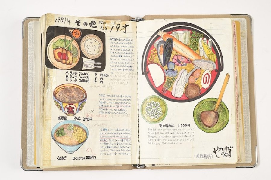 chef japones ilustra los platillos que ha comido en 32 años