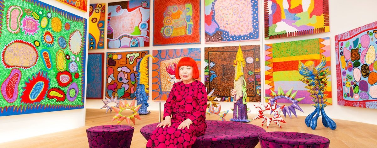Yayoi Kusama creates a poem in the face of the health emergency